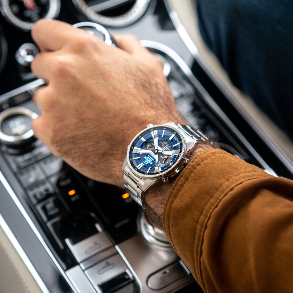 Đồng Hồ Nam Dây Kim Loại Chính Hãng Casio EDIFICE ECB-S100D-2ADF