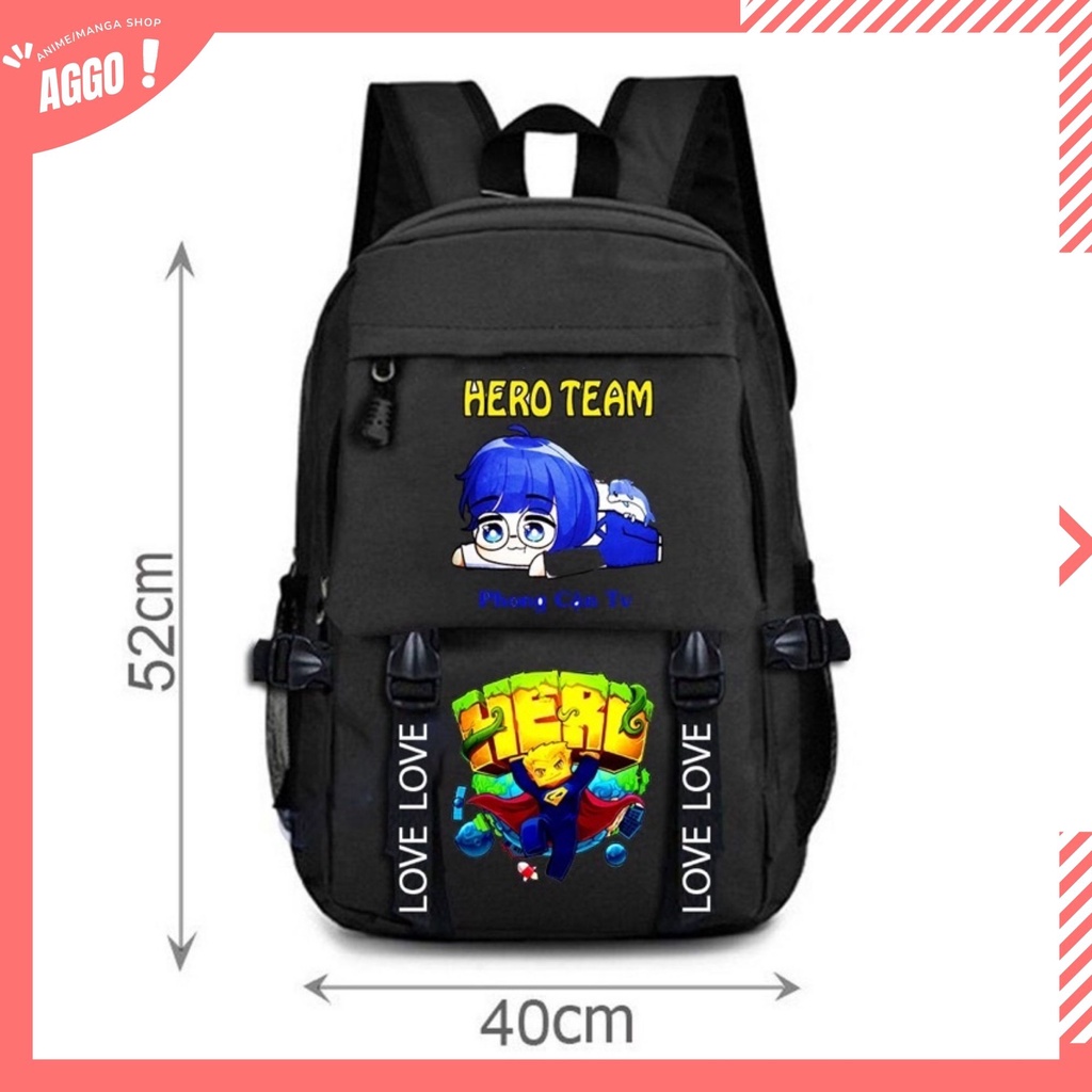 Balo Đi Học Hero Team Loại To Chất Đẹp
