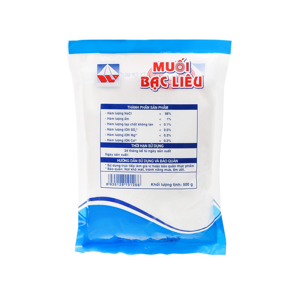 Muối tinh sấy Bạc Liêu 500g
