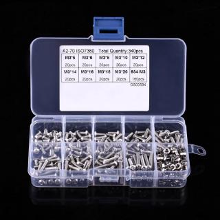 340 con ốc vít M3 bằng thép không gỉ