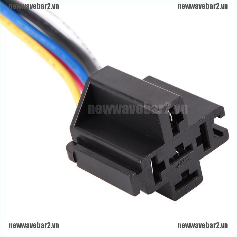 Set 2 Rơ Le 12v 5pin 40a 12v 5pin Chuyên Dụng