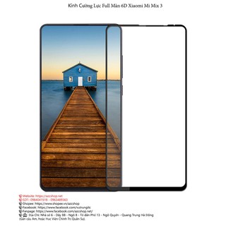 Kính Cường Lực Xiaomi Mi Mix 3 Full Màn 6D