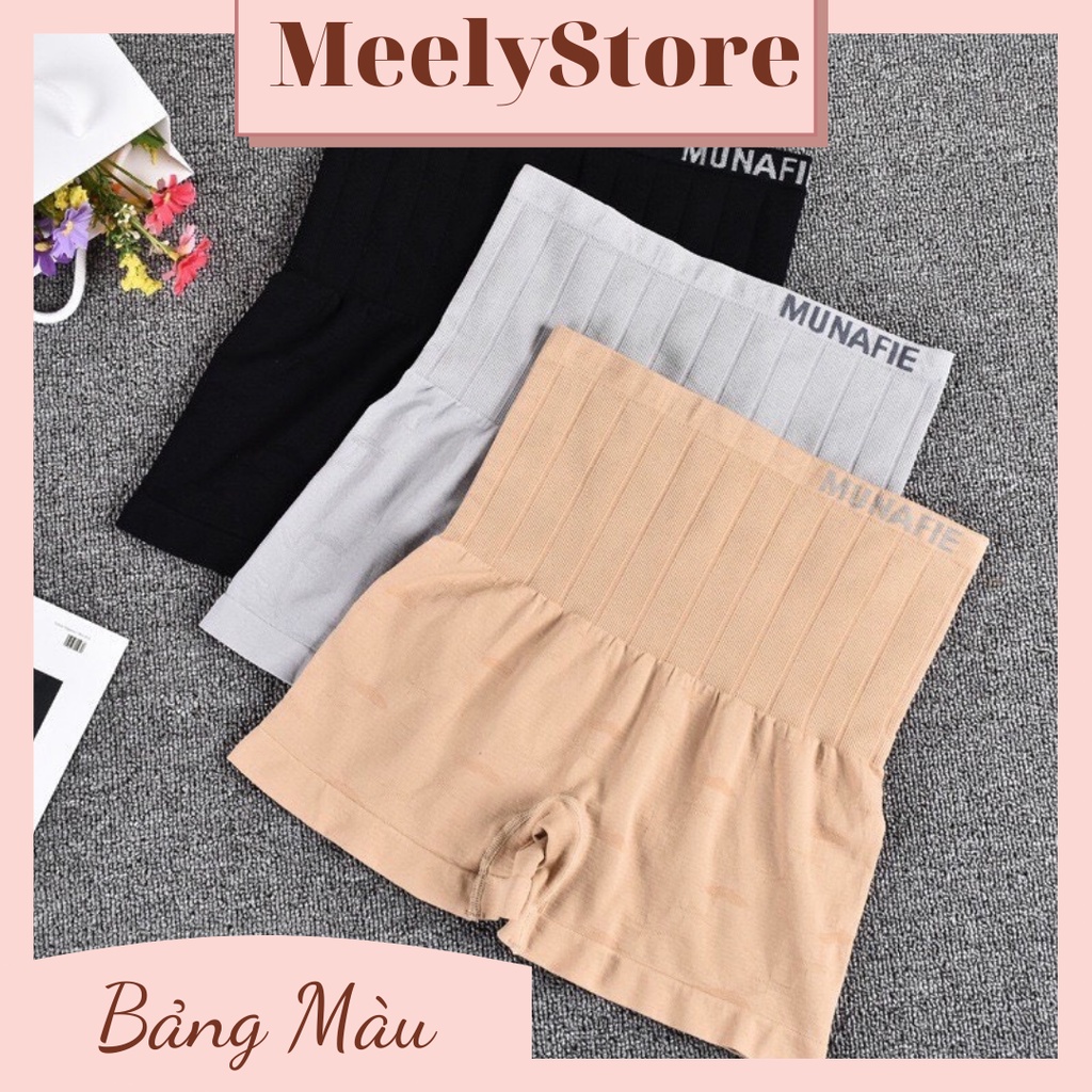 Quần gen bụng đùi không chống cuộn, mặc trong váy Munafiee Nhật Bản định hình vòng eo thon gọn, Gen nit bụng - 005