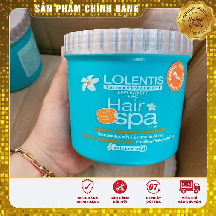 [CHÍNH HÃNG] Kem Ủ Tóc Lolentis Hair Spa Thái Lan 500ml