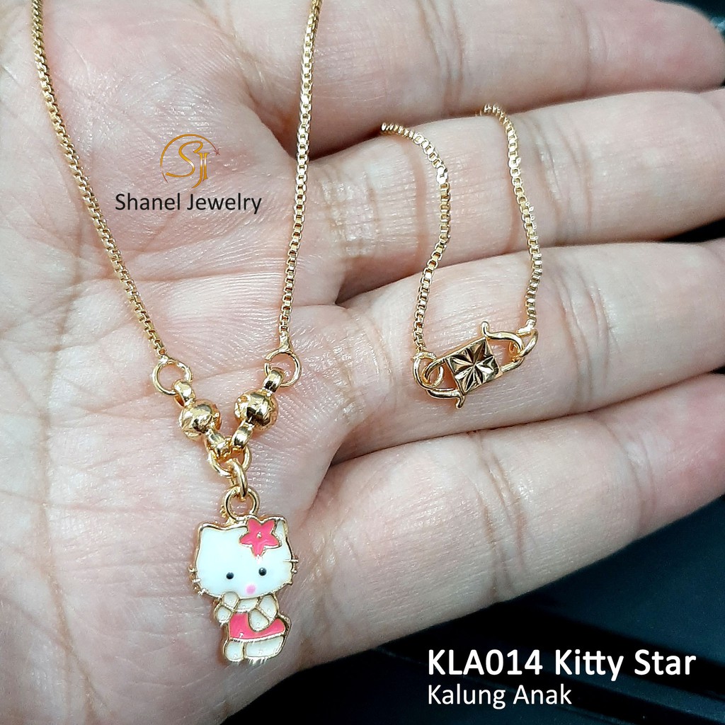 Nhẫn Mạ Vàng Hình Hello Kitty Kla014 Cho Bé