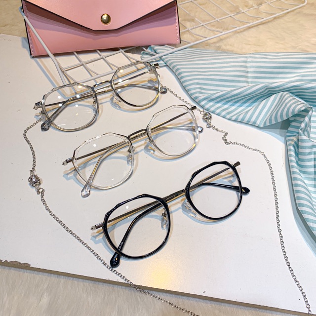 👓 Gọng kính viền nhựa lõi kim loại thời trang hot nhất nam nữ 8854