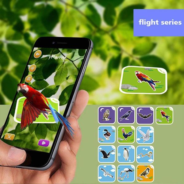 Bộ thẻ vườn thú áo 4D  Fancy Zoo bộ 68 loài động vật với 13 ngôn ngữ