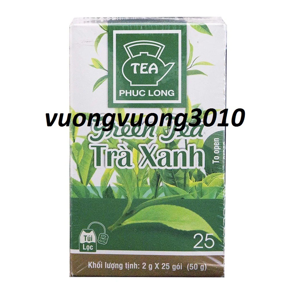 Trà Phúc Long Túi Lọc Vị Trà Xanh Hộp 50g