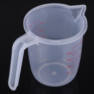 Bbyes 500ml 1 Cups Plastic Measuring Cup Pitcher Tools with Handle & Pour Spout