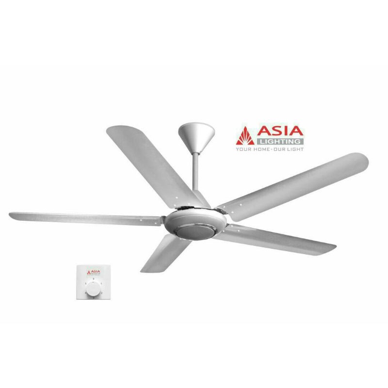 Quạt trần 5 cánh cao cấp QT06- ASIA Trắng/ Bạc/ Đen/ Vàng/Gỗ