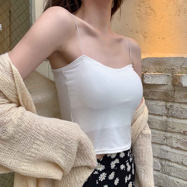Áo Bra 2 Dây Mảnh Dáng Lửng 2055