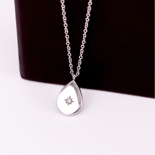 Dây Chuyền Nữ Giọt Nước Titan Ko Đen TT 2565