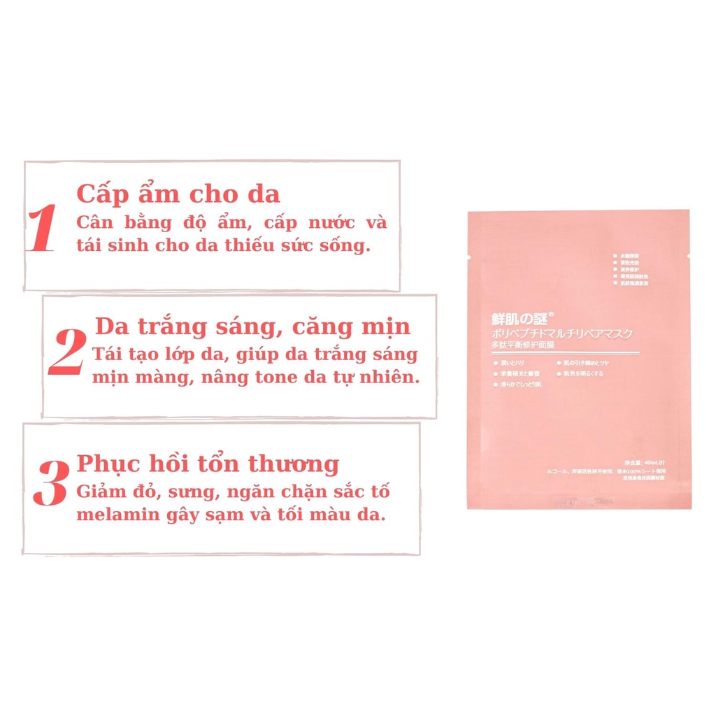 Mặt nạ nhau thai tế bào gốc Rwine Beauty Stem Cell Placenta Nhật Bản, Mặt nạ nhau thai cừu, dưỡng da chính hãng