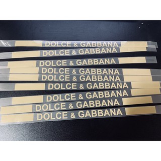 Decal Logo Sticker Patch in áo ủi trực tiếp lên vải chữ Dolce Gold