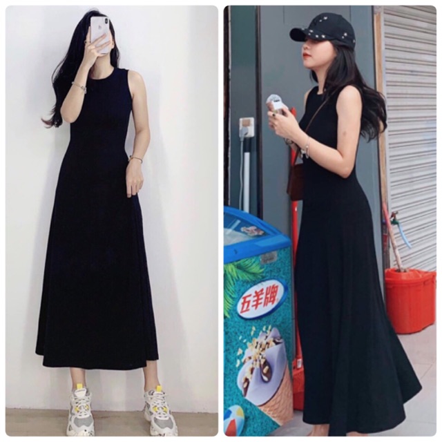 ĐẦM MAXI THUN SÁT NÁCH (KÈM HÌNH THẬT)