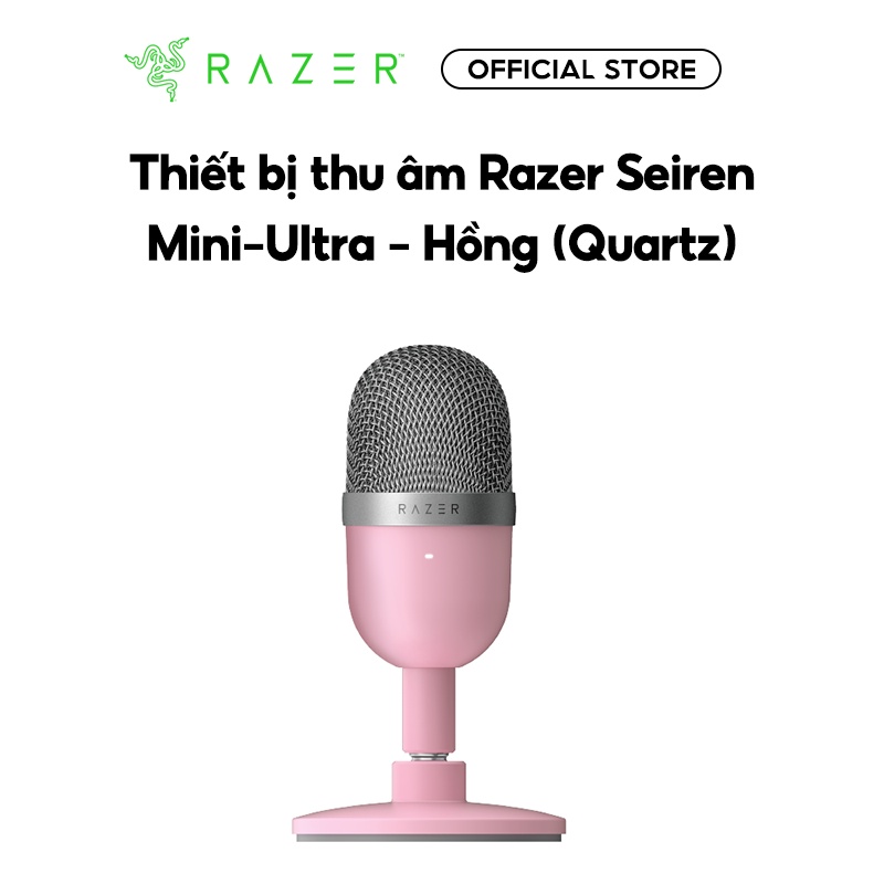 [Mã ELMALL10 giảm 10% đơn 500K] Thiết bị thu âm Razer Seiren Mini-Ultra-Hồng(Quartz)_RZ19-03450200-R3M1