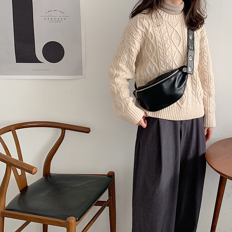 Ielgy Túi Da PU Đeo Chéo Vai Đựng Điện Thoại Đính Hạt Cườm Hình Trái Tim Phong Cách Hàn Quốc Đơn Giản Dành Cho Nữ