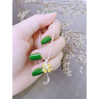 Dây chuyền bạc ta mặt cỏ 4 lá