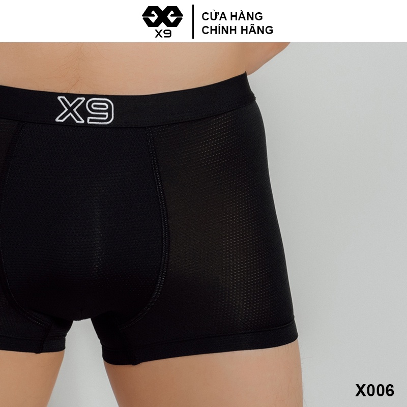 Combo 3 Quần Lót Nam Boxer Trunk Kháng Khuẩn Cotton Co Giãn Thoáng Mát - Thương Hiệu X9 - X006