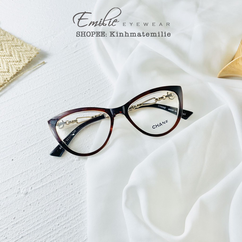 Kính mắt mèo nhựa Emilie eyewear phụ kiện thời trang 3386