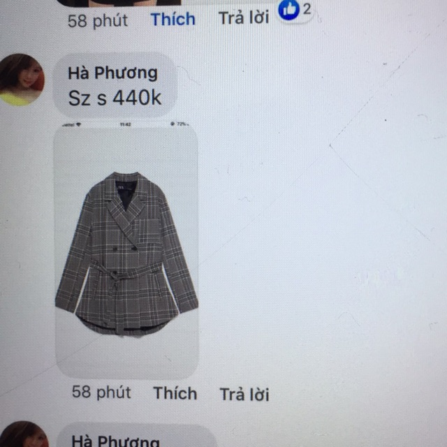 Áo khoác caro