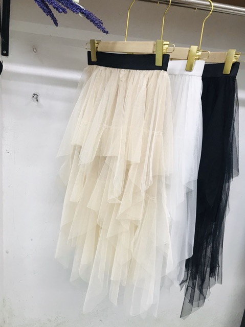 Chân váy tua rua, chân váy công chúa(ảnh thật kèm video) Mã CV01