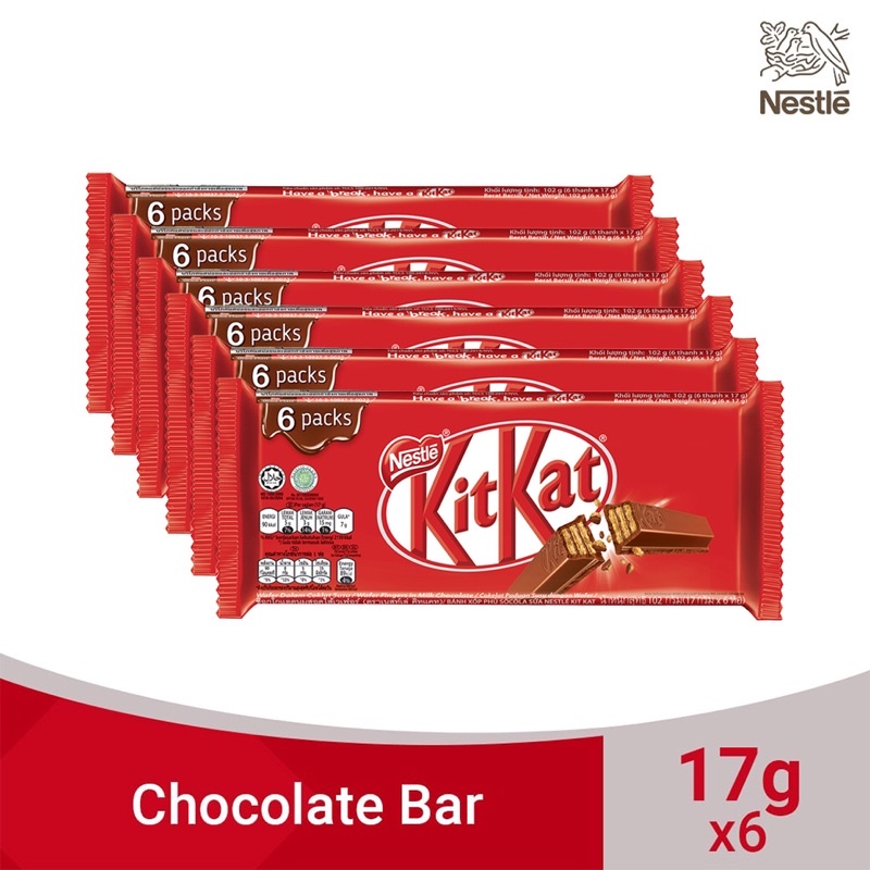 Bánh Socola KITKAT Nestle 6 packs