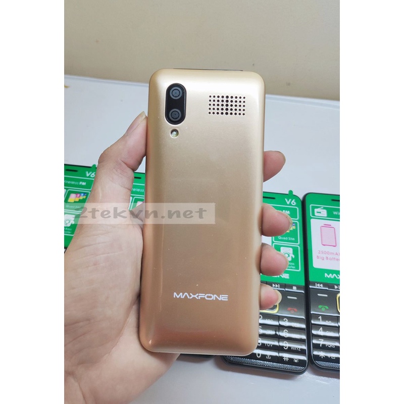 Điện Thoại MaxFone V6 4sim pin trâu loa to bàn phím lớn- Bảo Hàng 12 Tháng