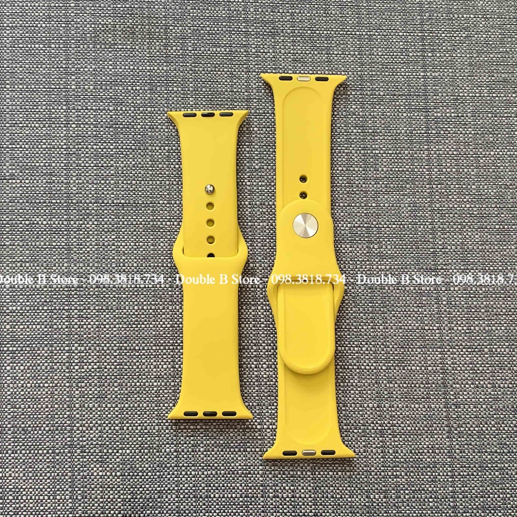 Dây Apple Watch Cao Su Màu Vàng Sport Band Đủ Màu Dành Cho Apple Watch Series SE/6/5/4/3/2/1 38mm | 40mm | 42mm | 44mm