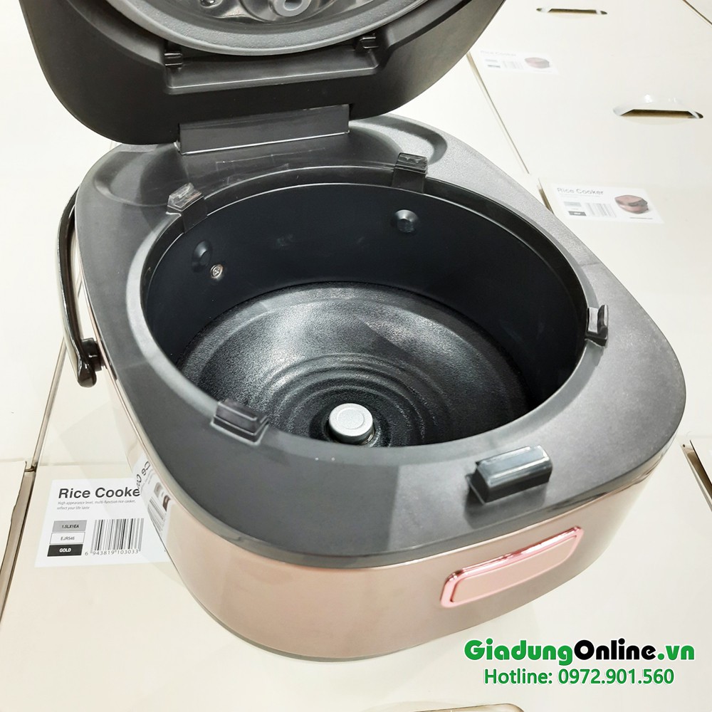Nồi Cơm Điện Cao Iần IH Digital Rice Cooker Lock&lock EJR546 1.5 Lít - Hàng chính hãng