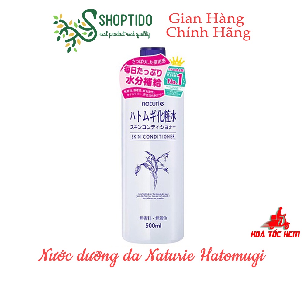 Nước Hoa Hồng Naturie Hatomugi Skin Conditioner dưỡng ẩm chuyên sâu và cải thiện da 500ml NPP Shoptido