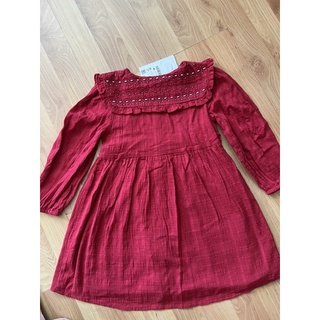 [zara auth] Váy Thu Đông bé gái Zara