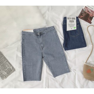 Quần jeans nữ lửng đơn giản
