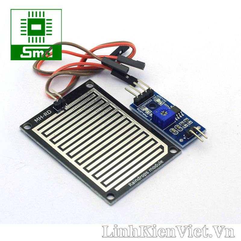 Mạch cảm biến mưa - Module arduino truyền tín hiệu đóng ngắt relay cảm biến nước có biến trở chỉnh độ nhạy