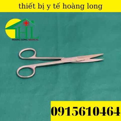 Kéo Y Tế Cong Nhọn 2 Đầu 14cm - Kéo Cắt Chỉ  Pakistan