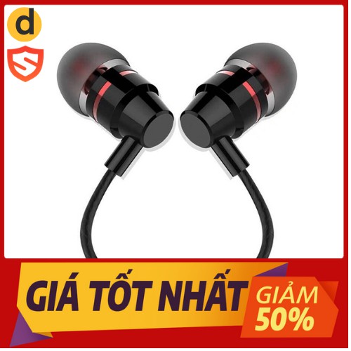 Tai nghe điện thoại nhét tai in ear kim loại dây dù dạ chống rối Super Bass 3D New 2021