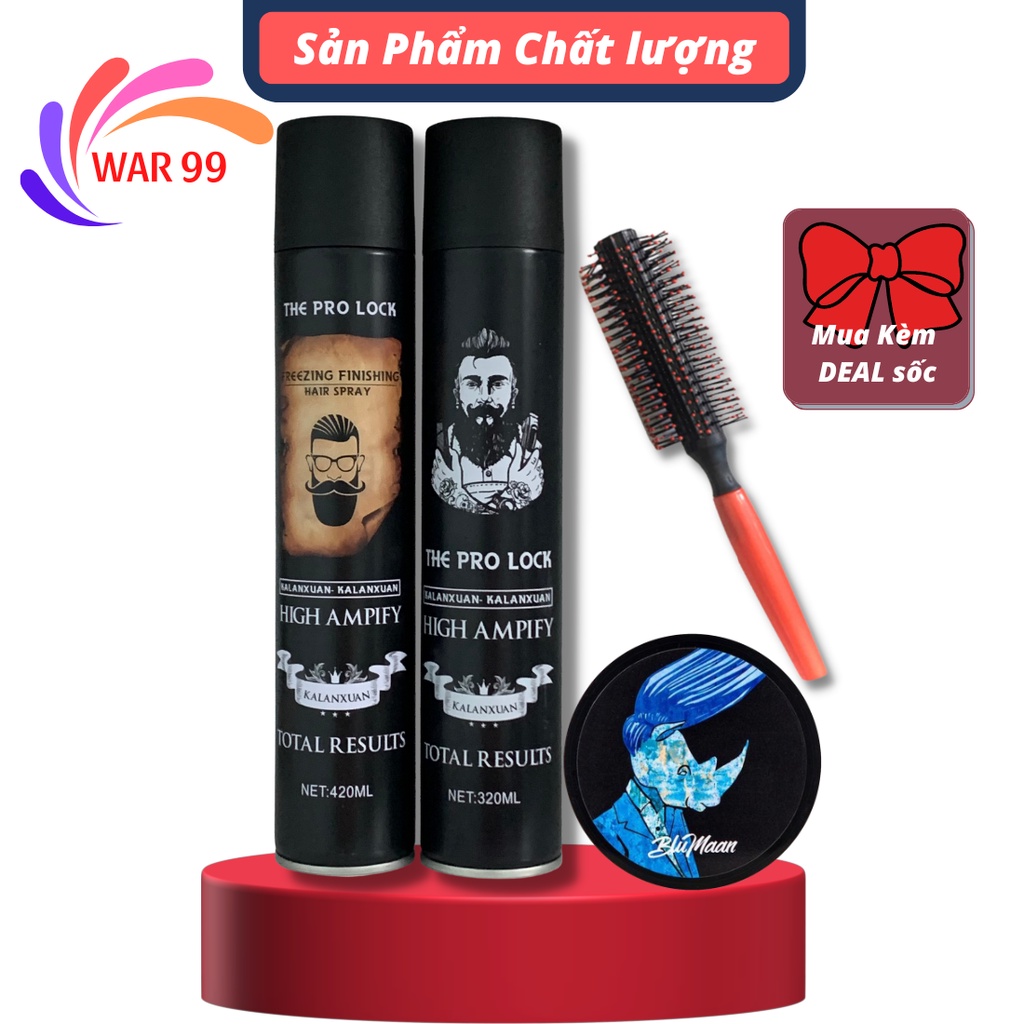 Gôm xịt tóc nam tạo kiểu tóc THE PRO LOCK sáp vuốt tóc dành cho cả nam và nữ