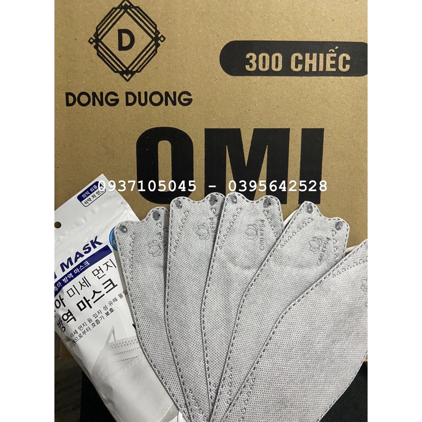 [ NGUYÊN THÙNG 300 CHIẾC ] KHẨU TRANG 4 LỚP KF94 KHÁNG KHUẨN QUYỀN ANH - OMI MASK
