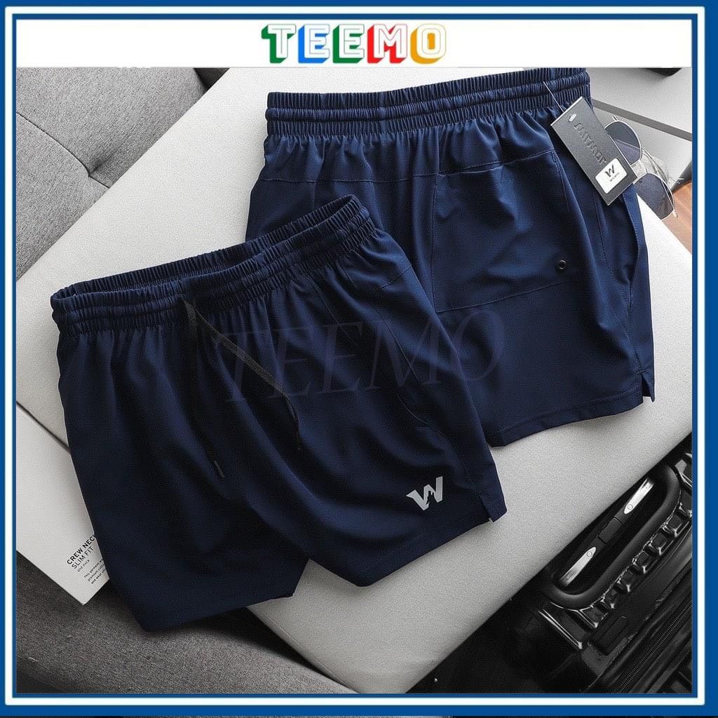 Quần short W phong cách thể thao dành cho nam, quần cộc đùi nhiều màu
