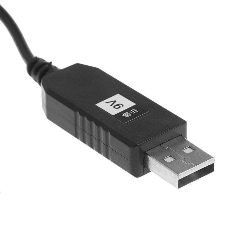 Cáp chuyển đổi USB DC 5V sang đầu cắm DC 9V 2.1x5.5mm