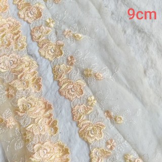 Ren lưới thêu chân ,size 9cm(1 mét)