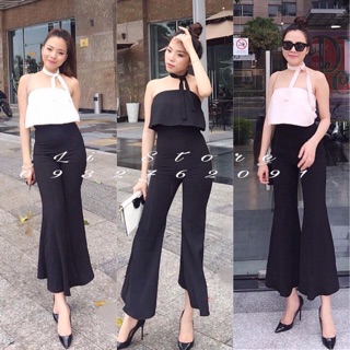 Jum ống loe kèm khăn cổ