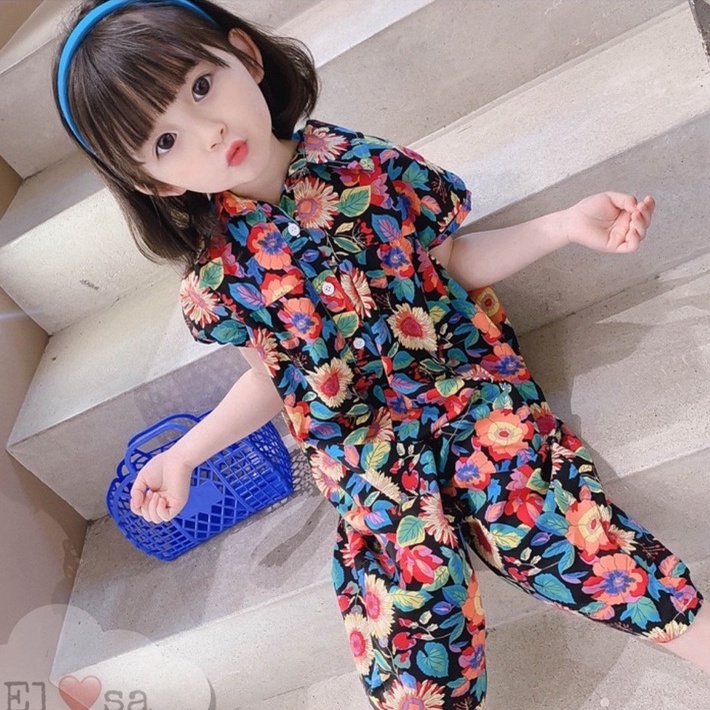 Quần áo bé gái - Jum hoa lá bánh bèo siêu xinh cho bé gái 1-5t