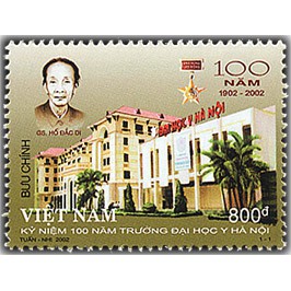 Tem sưu tập MS 898 Tem Việt Nam 2002 Kỷ niệm 100 năm trường Đại học Y Hà Nội