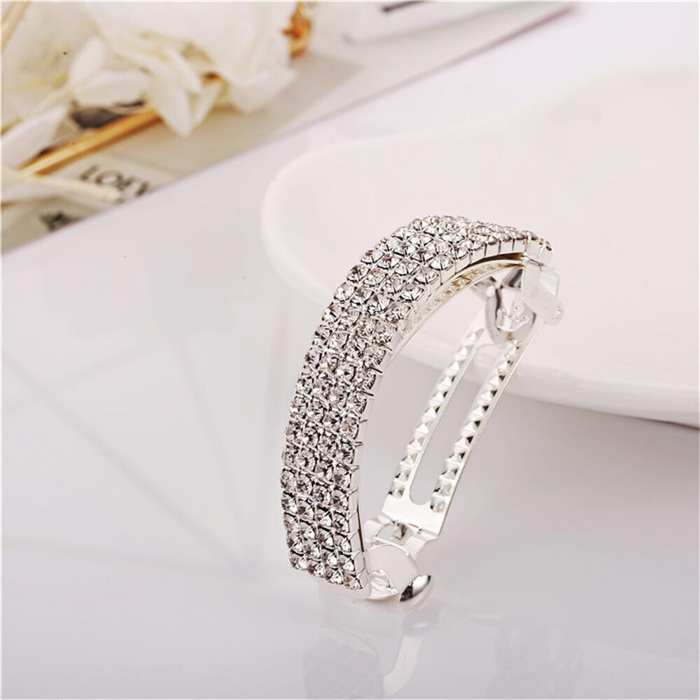 Kẹp Tóc Đính Đá Kim Cương Thời Trang Tinh Tế Sang Trọng Cho Nữ
