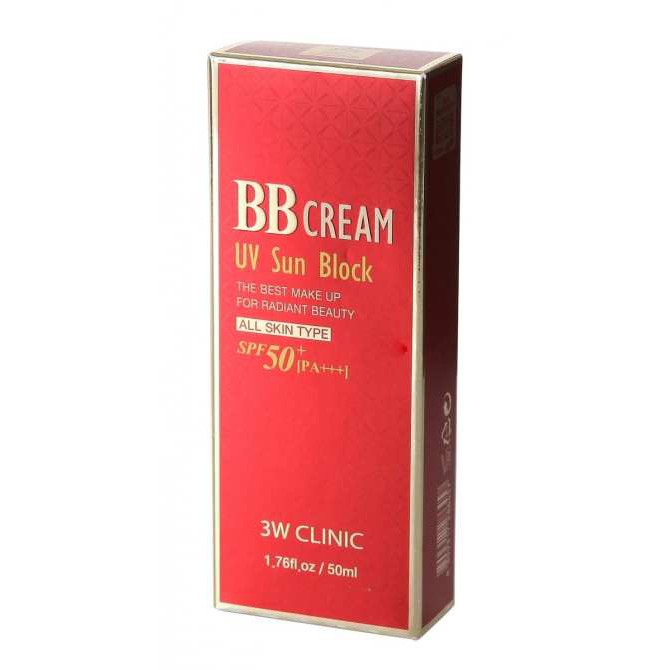 Kem nền trang điểm chống nắng - 3W CLINIC UV Sun Block BB Cream | BigBuy360 - bigbuy360.vn