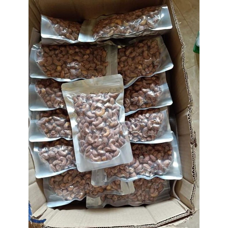 500gr Hạt Điều Rang Muối Loại A còn vỏ lụa