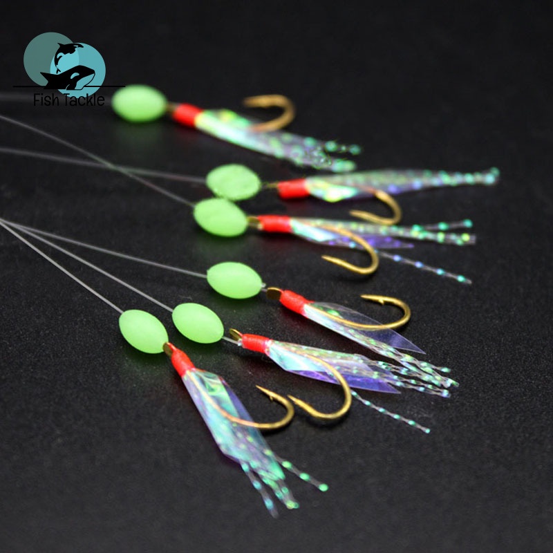 Bộ 6 Mồi Câu Cá Giả Bằng Nhựa Màu Cầu Vồng