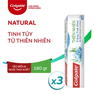 Kem đánh răng Colgate Tảo Biển và Muối Tinh Khiết 180g combo 3 hộp