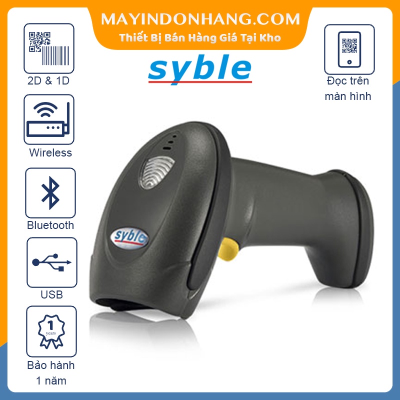Máy quét mã vạch 2D không dây Syble XB247 - Siêu Nhanh - Siêu nhạy